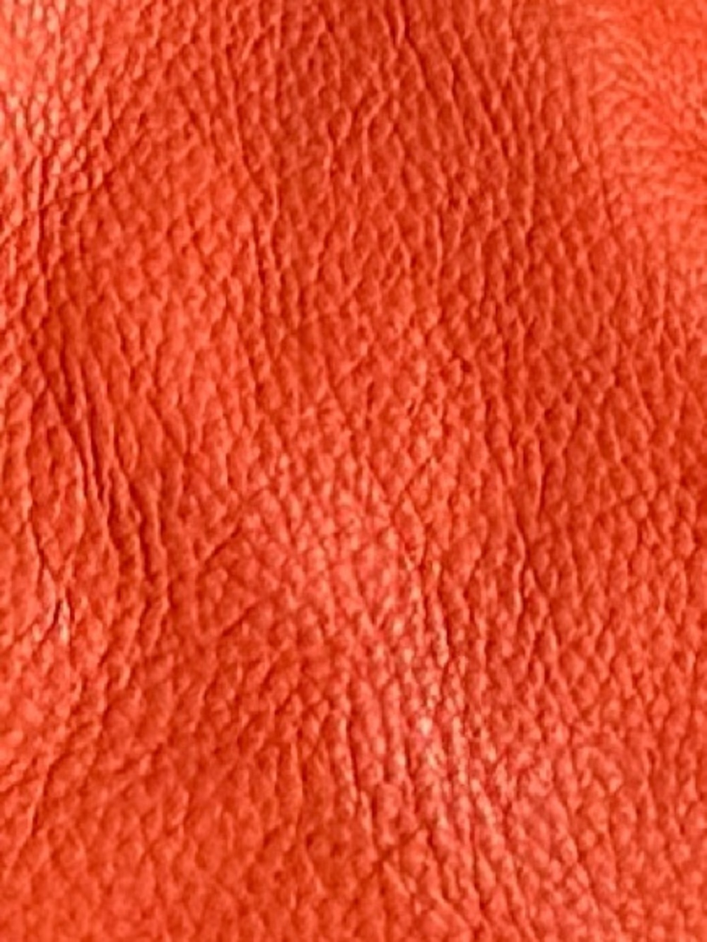 Michael Kors Orange Pebbled Leather Drawstring Tote Bag Shoulder Bag - Picture 7 of 11